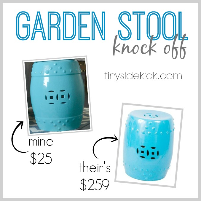 Cheap Garden Stools We Picked Up This Lovely Little Ceramic Garden ...